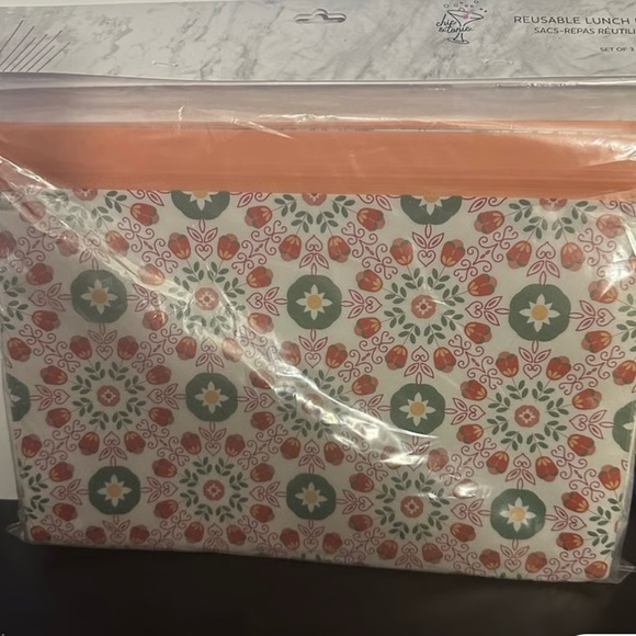 Chic & tonic Set of 3 Reusable Lunch Bags NEW - Picture 4 of 7